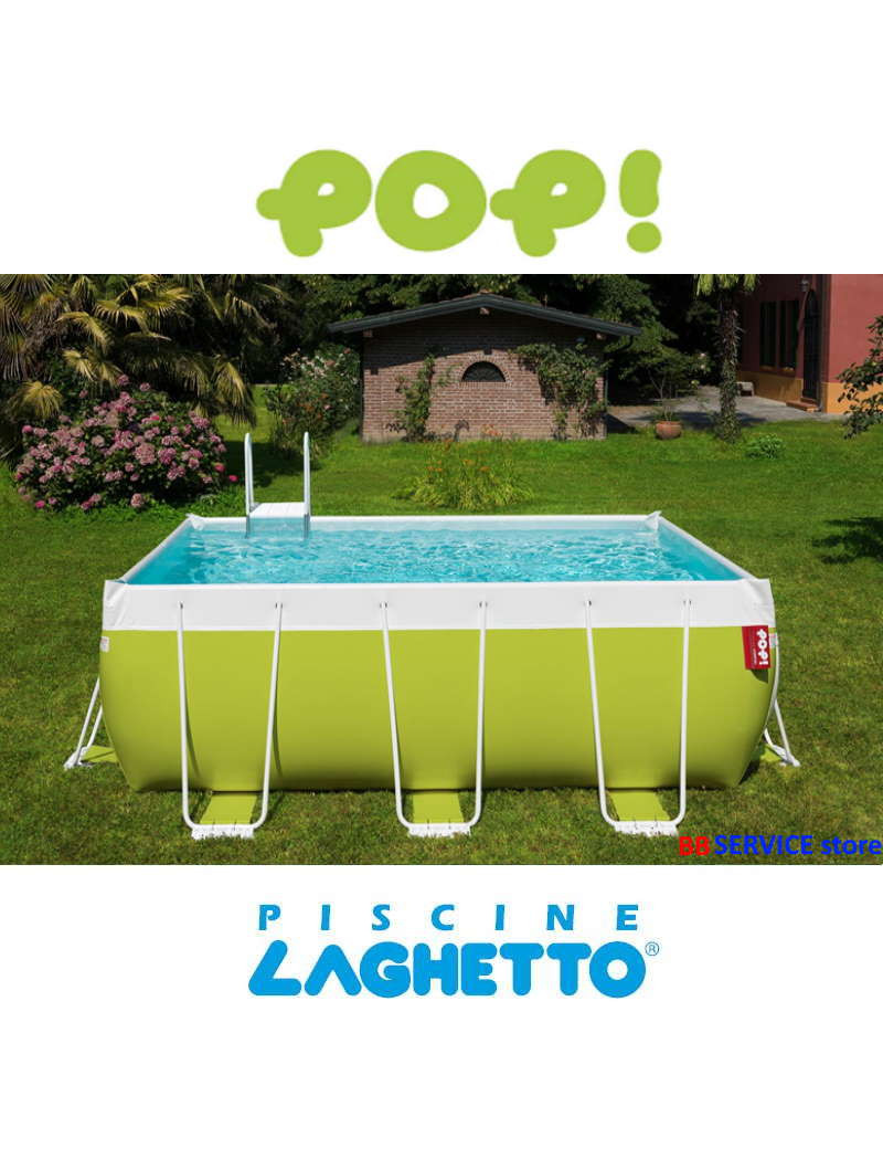 Piscina fuori terra PVC 4,00 X 6,60 h120 LAGHETTO POP 46