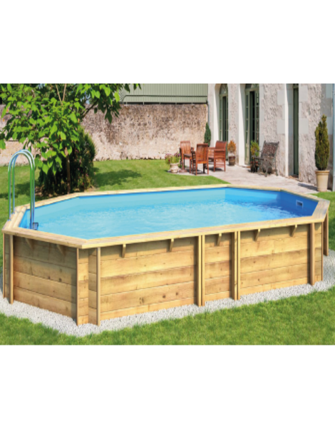 Piscina fuori terra con filtro a sabbia e scaletta