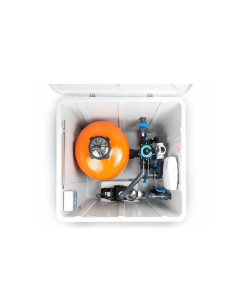 Pozzetto preassemblato in vetroresina da 15 m3/h - monofase