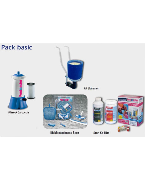 Kit Diva 400 - 390 x 220 x h100 Piscina con filtro a cartuccia e accessori