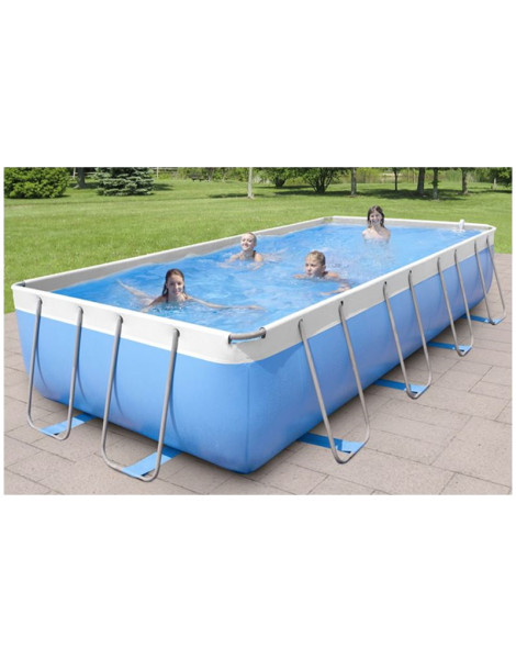 Kit Diva 400 PREMIUM - 390 x 220 x h100 Piscina con filtro a sabbia e accessori