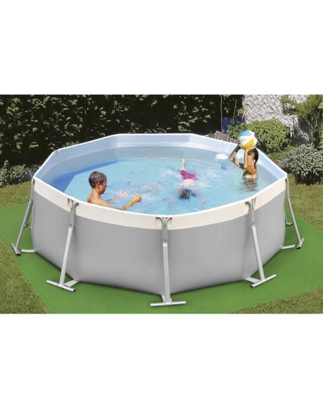 Kit Bahamas 550 - Ø 540 x h95 Piscina completa di filtro a sabbia e accessori