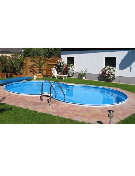 Piscina Elba H120 x 625 x 360cm - Piscina completa di filtro e accessori per la pulizia