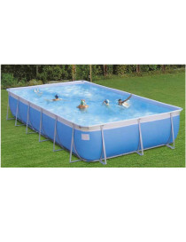 Piscina rettangolare California TOP 6,50 x 3,90 x h1,47 M con copertura