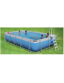 Piscina fuori terra rettangolare Majorca TOP 650 x 265 x h105cm adatta per spazi piccoli