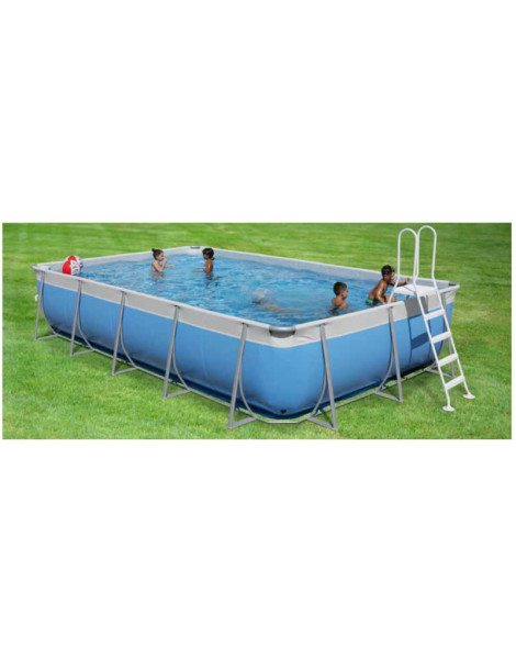 Piscina fuori terra rettangolare Majorca TOP 650 x 265 x h105cm adatta per spazi piccoli