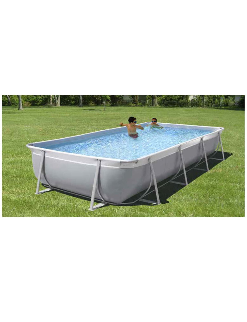 Piscina fuori terra rettangolare Majorca JR 240 x 180 x h70 cm adatta per spazi piccoli