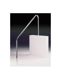 Corrimano di risalita inox AISI 316 maniglione per piscina 2 pezzi con kit flange 1524mm