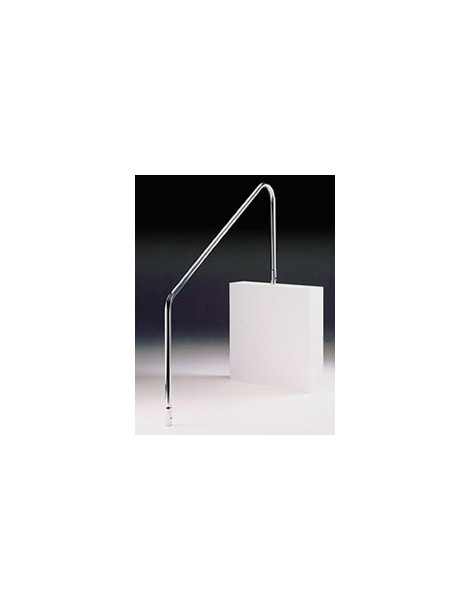 Corrimano di risalita inox AISI 316 maniglione per piscina 2 pezzi con kit flange 1524mm