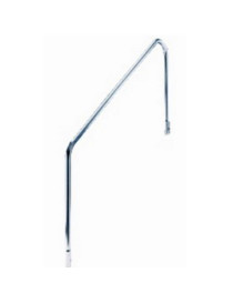 Corrimano di risalita inox AISI 316 maniglione per piscina 2 pezzi con kit flange 1524mm