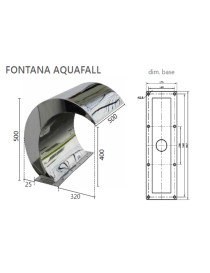 Fontana Aquafall in acciaio Inox Aisi 304 per tutte le piscine