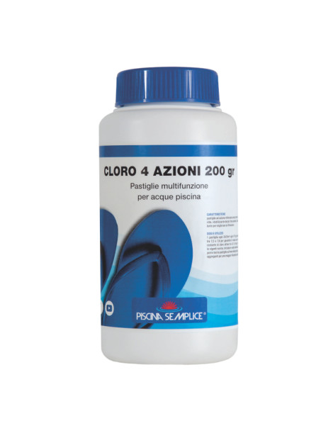 CLORO 4 AZIONI PASTIGLIE 200gr. 1 KG