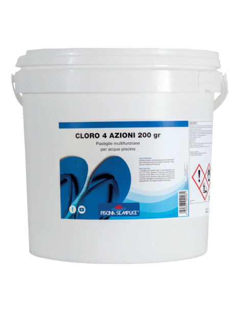 CLORO 4 AZIONI PASTIGLIE 200gr. 10 KG