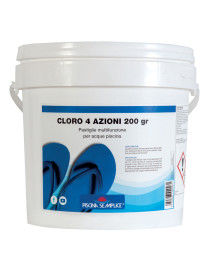 CLORO 4 AZIONI PASTIGLIE 200gr. 5 KG