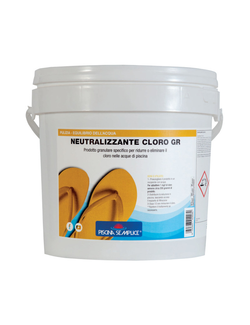 NEUTRALIZZANTE CLORO GRANULARE 8 KG