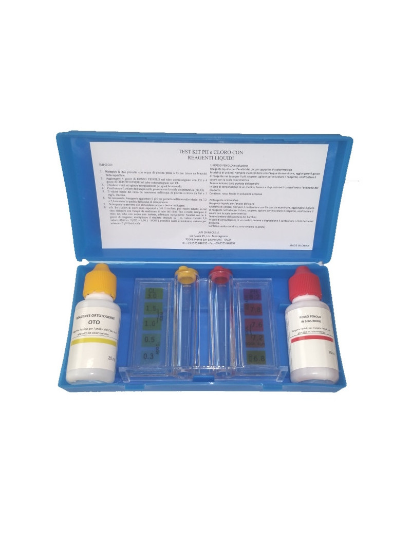 TEST KIT CLORO/pH GOCCE