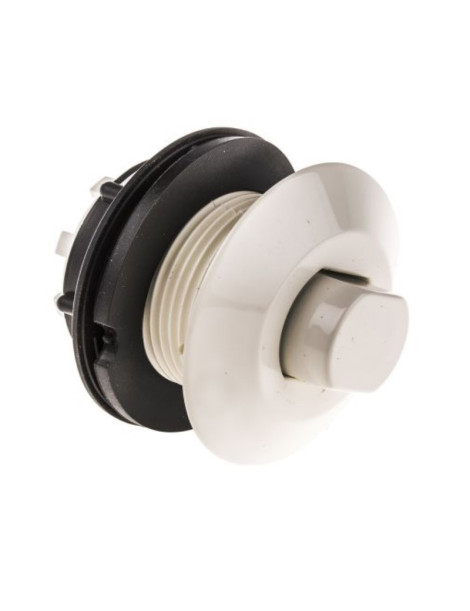 PULSANTE ABS BIANCO SPORGENTE FORO 42MM