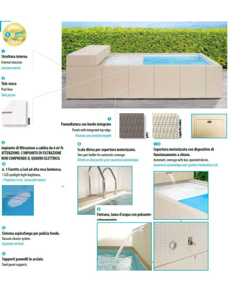 PISCINA LAGHETTO DOLCEVITA LTI *Preventivo su richiesta