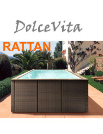 PISCINA LAGHETTO DOLCEVITA RATTAN *Preventivo su richiesta
