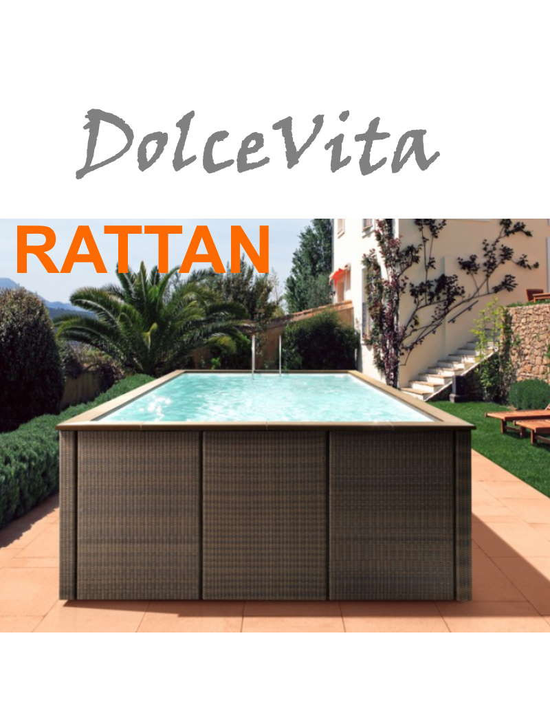 PISCINA LAGHETTO DOLCEVITA RATTAN *Preventivo su richiesta