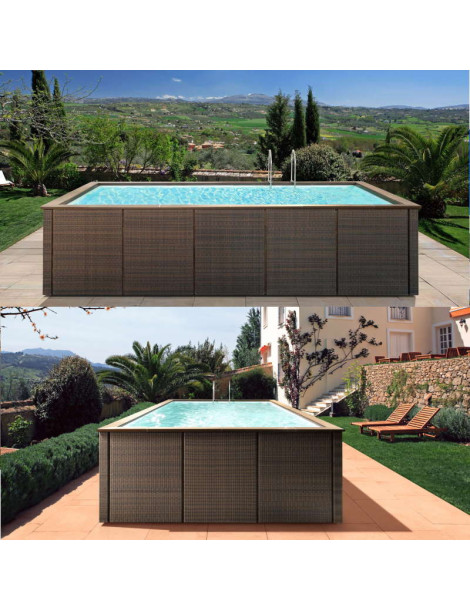 PISCINA LAGHETTO DOLCEVITA RATTAN *Preventivo su richiesta