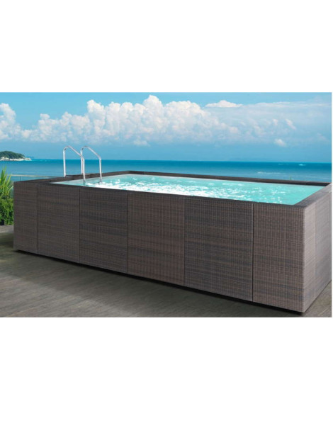PISCINA LAGHETTO DOLCEVITA RATTAN *Preventivo su richiesta