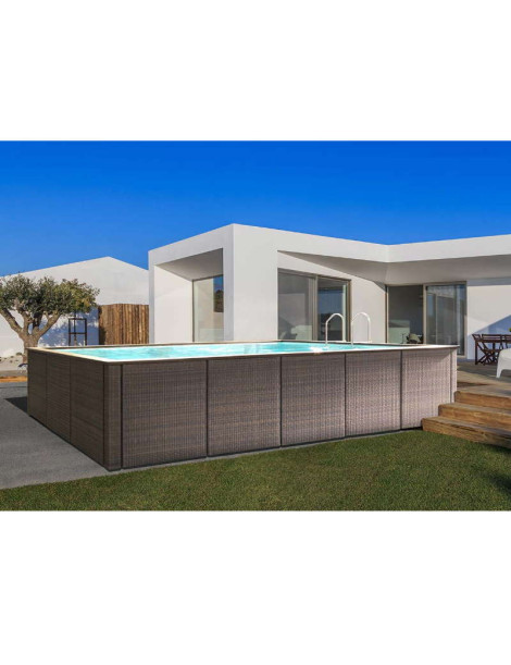 PISCINA LAGHETTO DOLCEVITA RATTAN *Preventivo su richiesta