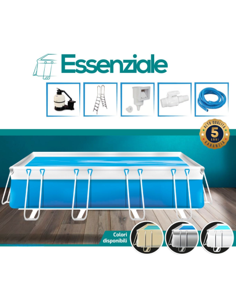 PISCINA FUORI TERRA ESSENZIALE M 2,38 X 5,42 H125