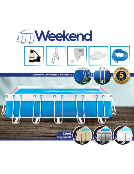 PISCINA FUORI TERRA WEEKEND L 2,84 X 5,94 H140