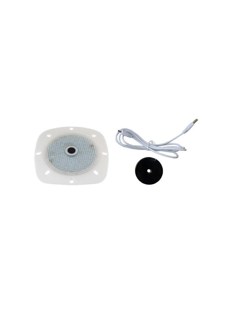 LAMPADA RICARICABILE, IMPERMEABILE E MOBILE, 18 LED BIANCO