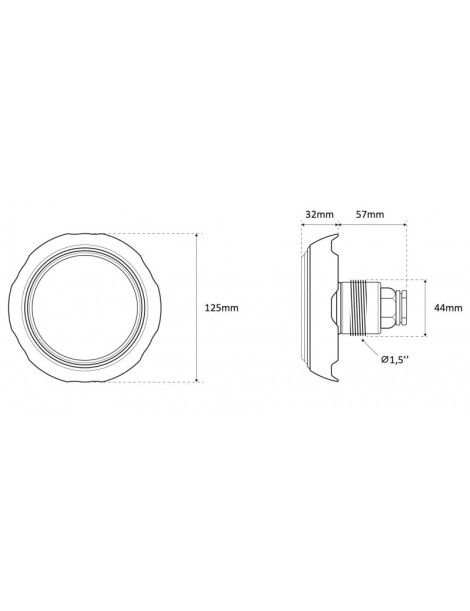 MINI PROIETTORE A LED BIANCO 12 LED 4,0 W - 12 V ac