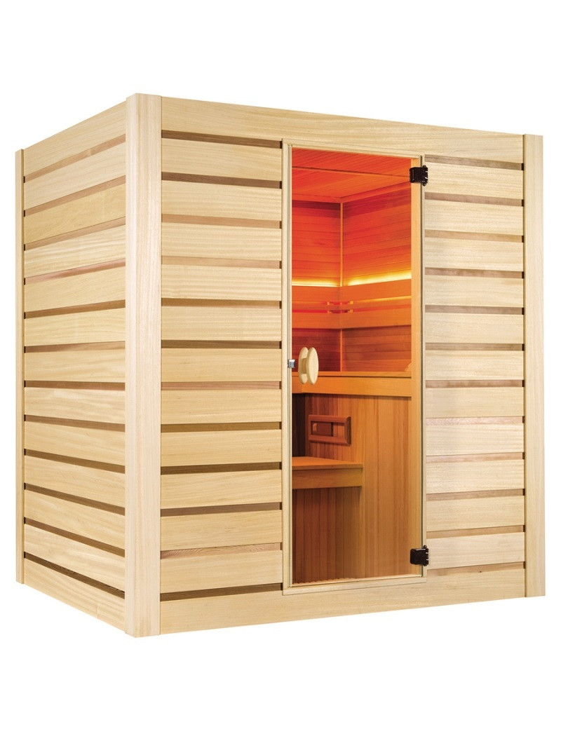 SAUNA FINLANDESE ECCOLO 4,5kW DA 6 POSTI