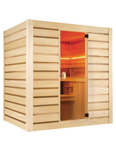 SAUNA FINLANDESE ECCOLO 4,5kW DA 6 POSTI