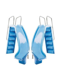 SCIVOLO BLU CON CURVA DESTRA O SINISTRA H1,78cm