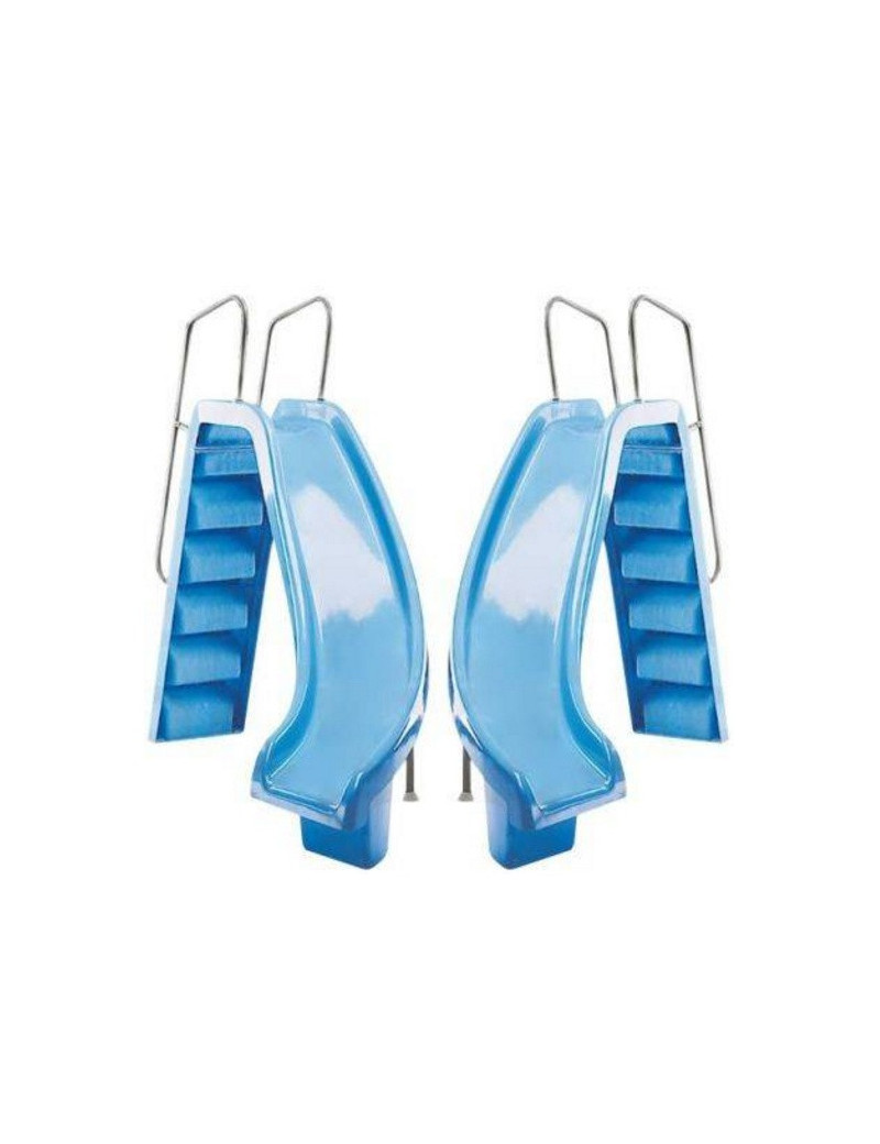 SCIVOLO BLU CON CURVA DESTRA O SINISTRA H1,78cm