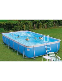 PISCINA FUORI TERRA CALIFORNIA MAXI RETTANGOLARE H125