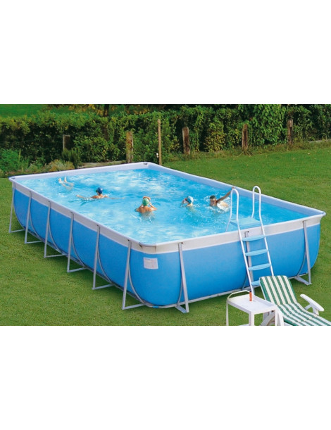PISCINA FUORI TERRA CALIFORNIA MAXI RETTANGOLARE H125