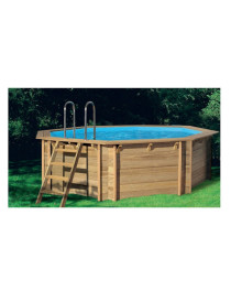 PISCINA FUORI TERRA IN LEGNO ROTONDA TIGRE