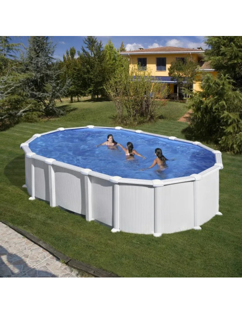 PISCINA FUORI TERRA HAITI GRE OVALE IN ACCIAIO