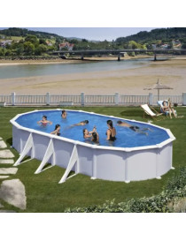 PISCINA FUORI TERRA ATLANTIS GRE OVALE IN ACCIAIO