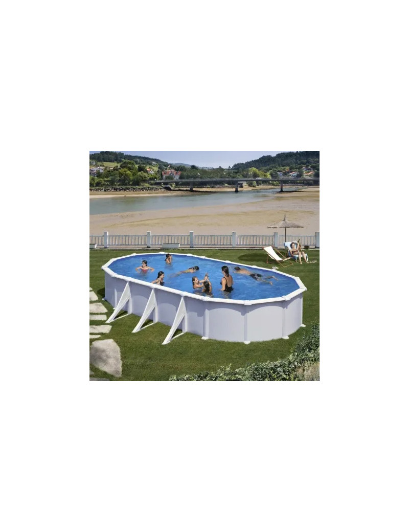 PISCINA FUORI TERRA ATLANTIS GRE OVALE IN ACCIAIO