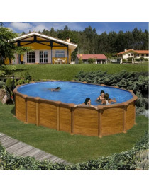 PISCINA FUORI TERRA AMAZONIA OVALE GRE IN ACCIAIO