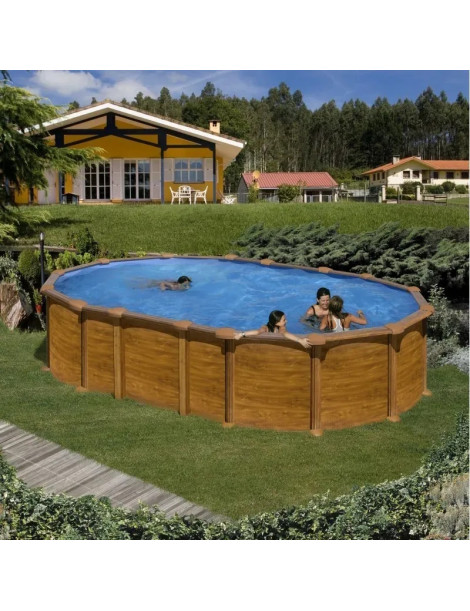 PISCINA FUORI TERRA AMAZONIA OVALE GRE IN ACCIAIO