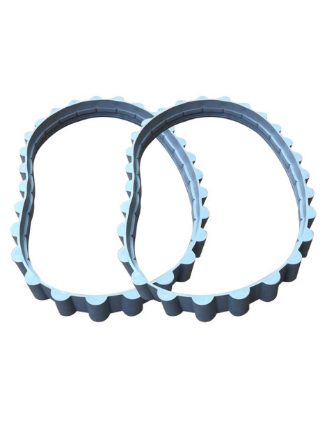 SET CINGOLO LARGO (2PZ) PER MOZZO CON TRAZIONE A CINGHIA PER ROBOT MOZZO