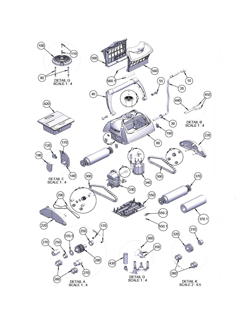 RICAMBI ROBOT MOZZO ADVANCE TOP FINO AL 2021